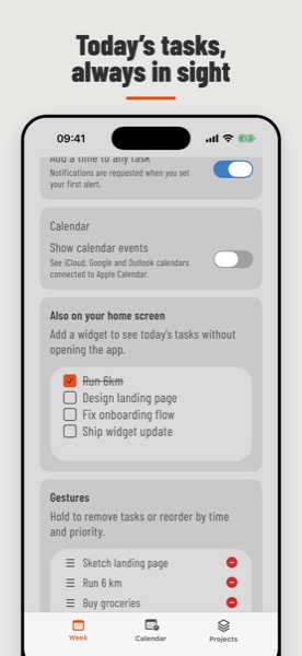 Home Screen widget