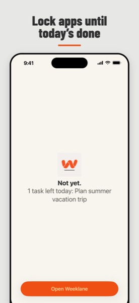 Task Lock: locked app screen